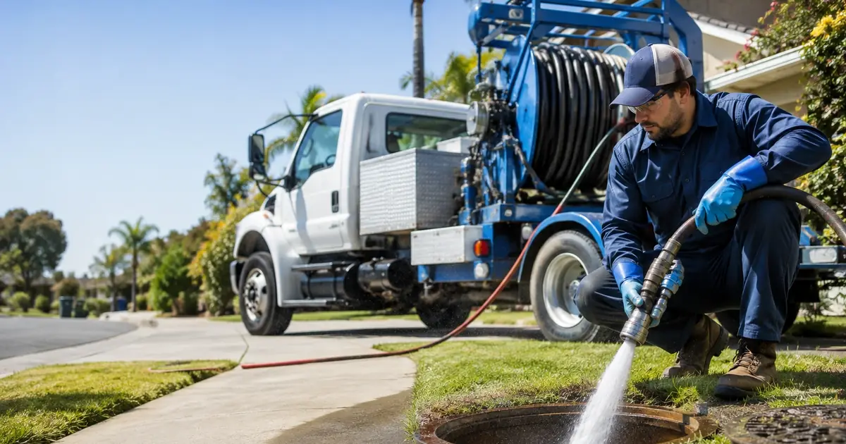 Hydro jet sewer cleaning Chualar