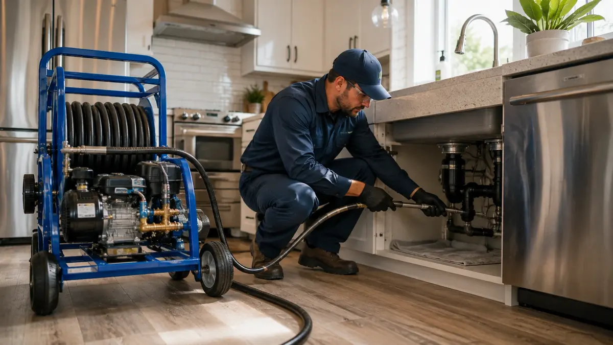 Kitchen Drain Hydro Jetting in Chualar