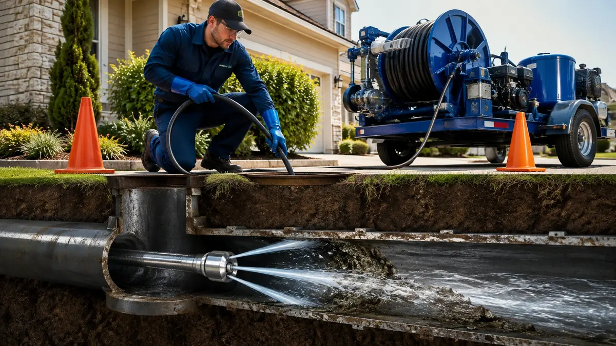 Main Sewer Line Hydro Jet Cleaning in Chualar