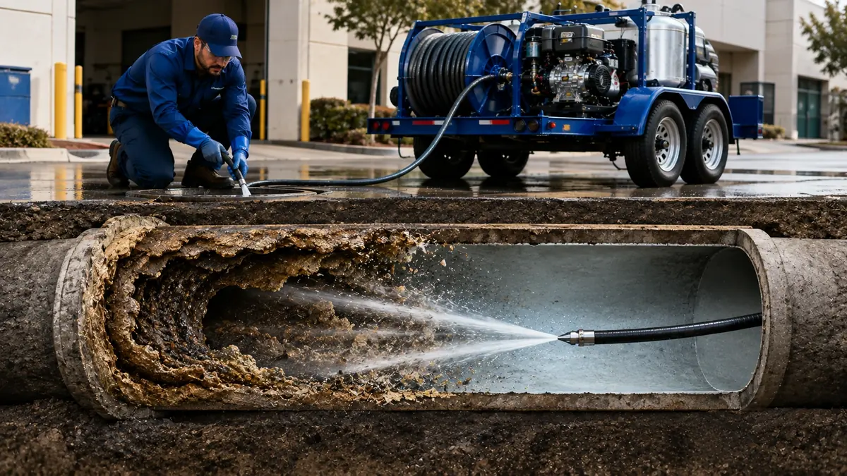Sewer Pipe Descaling in Chualar