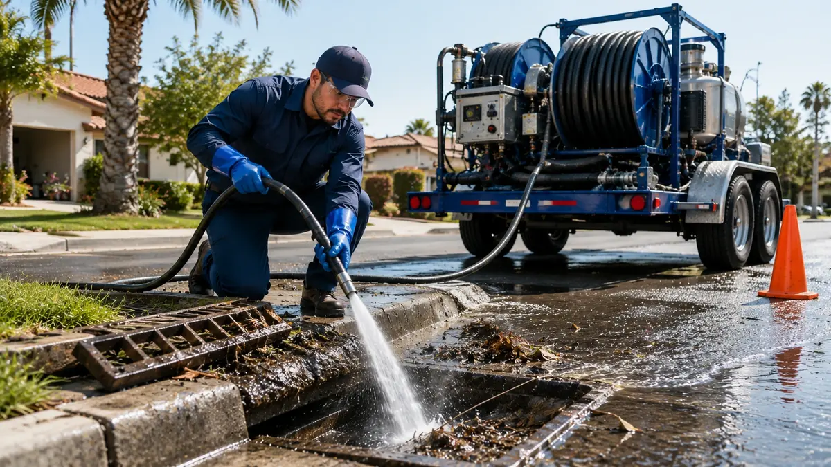 Storm Drain Hydro Jet Cleaning in Chualar
